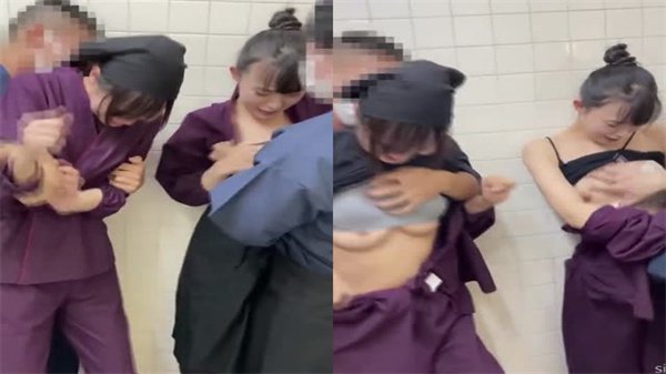 连锁店两美女店员店内双飞服务，偷拍视角流出绝密高潮！